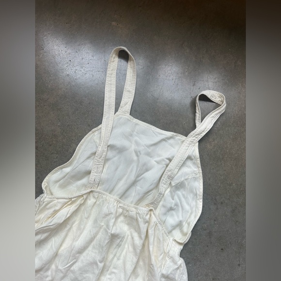 Free people melted hearts cream pinafore dress nwot large - Picture 2 of 3